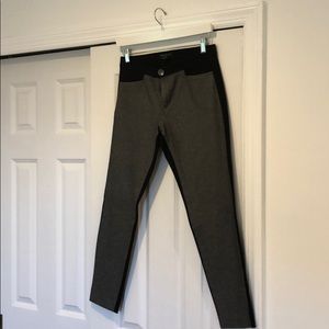 Grey and Black Banana Republic Sloan Pants